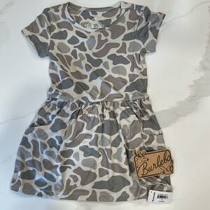 Burlebo camouflage toddler dress, 2T